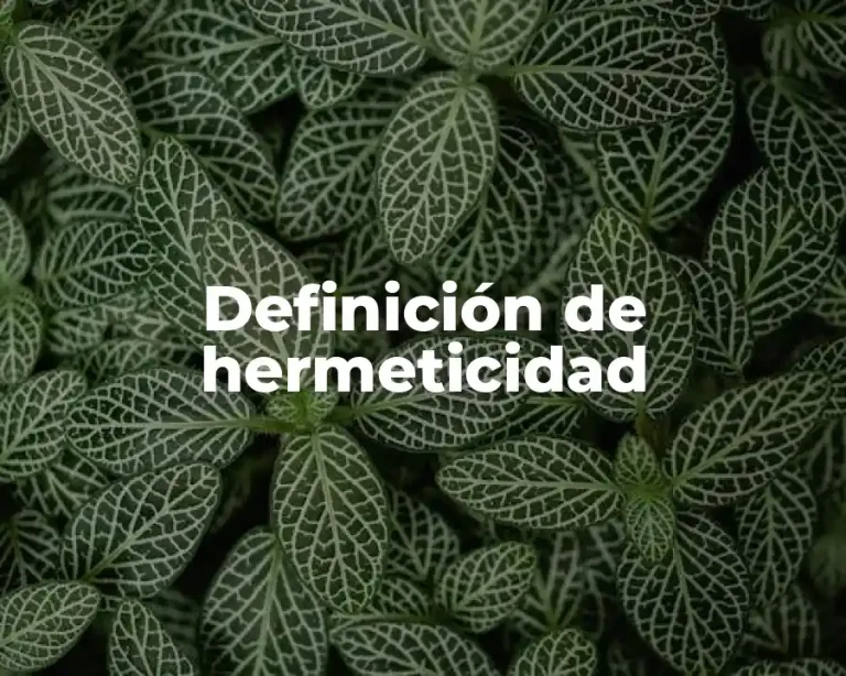 Definición de hermeticidad