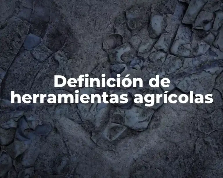 Definición de herramientas agrícolas