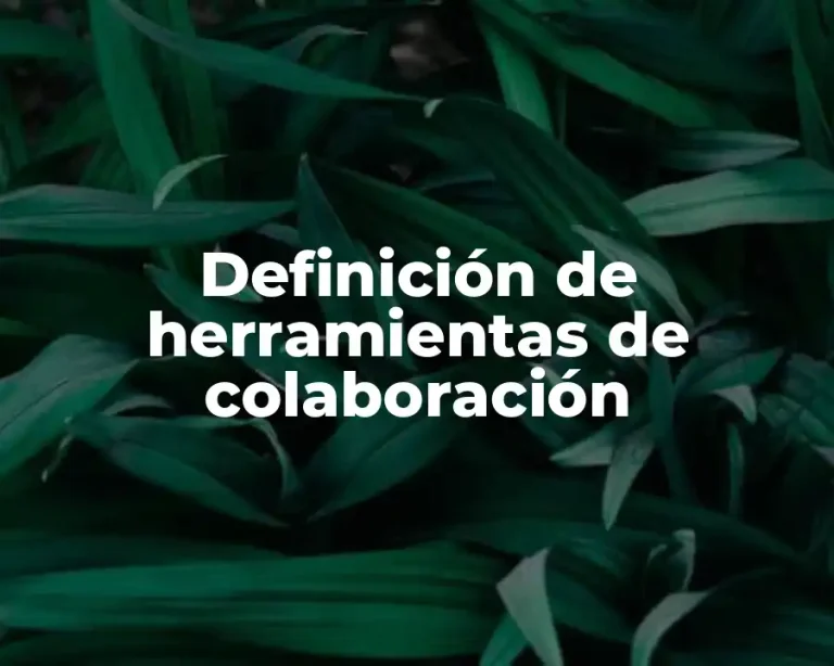 Definición de herramientas de colaboración