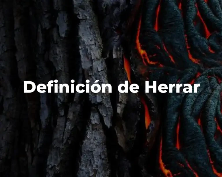 Definición de Herrar