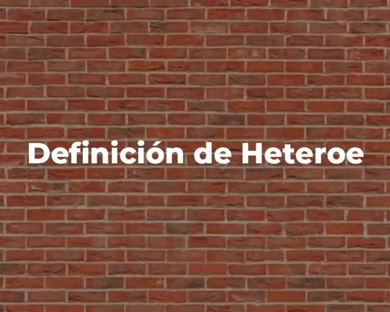 Definición de Heteroe