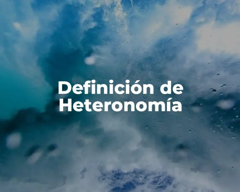 Definición de Heteronomía