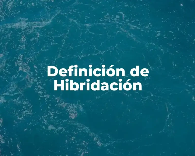 Definición de Hibridación