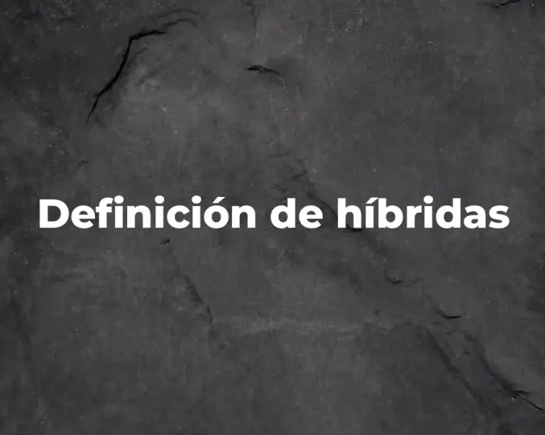 Definición de híbridas