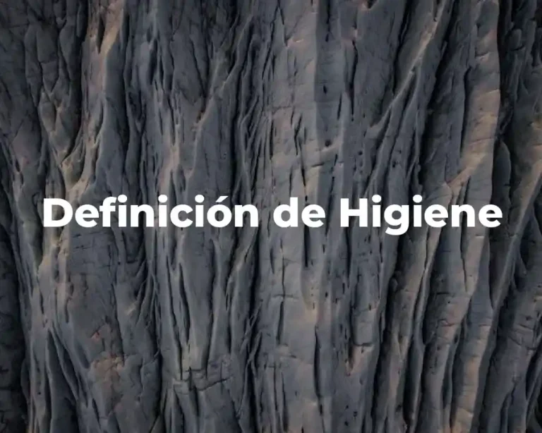 Definición de Higiene