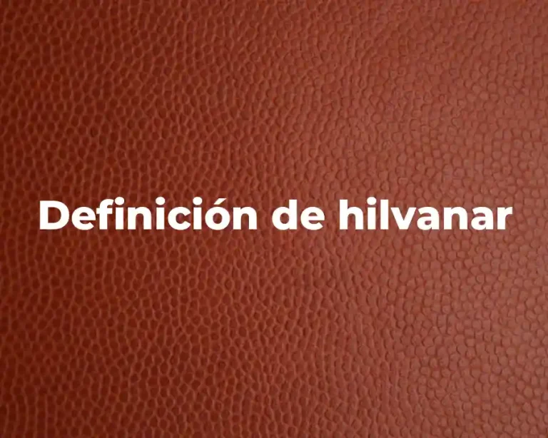 Definición de hilvanar