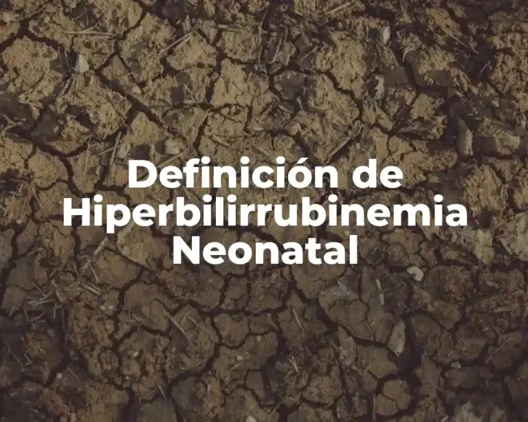 Definición de Hiperbilirrubinemia Neonatal