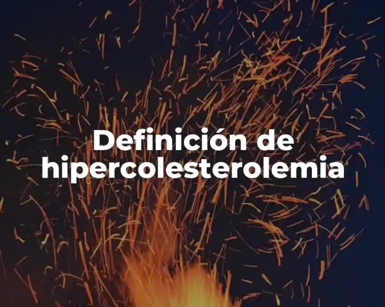 Definición de hipercolesterolemia