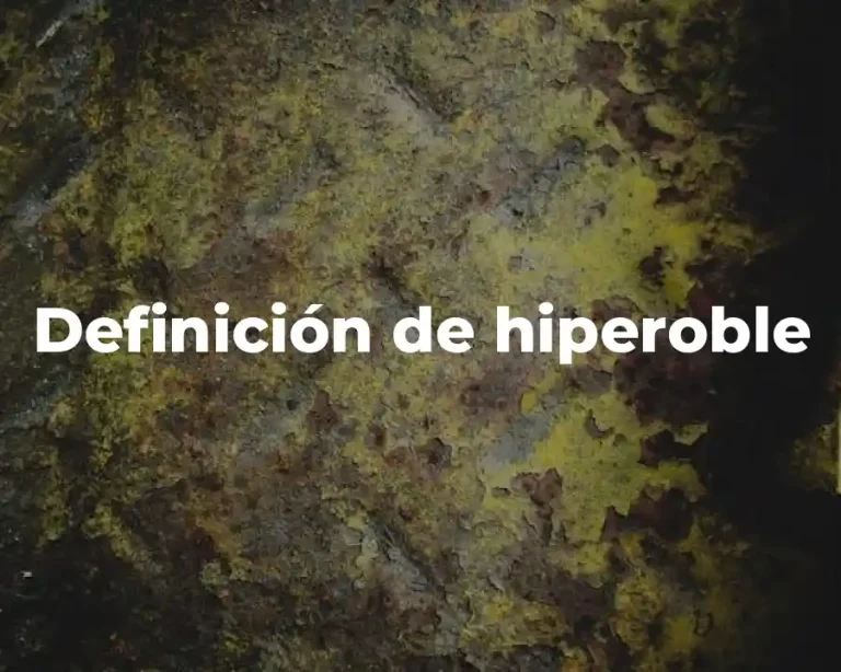 Definición de hiperoble