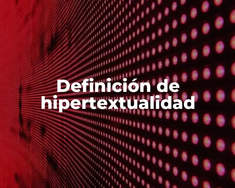 Definición de hipertextualidad