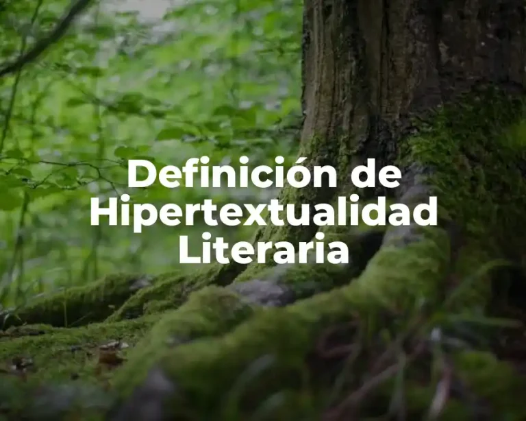 Definición de Hipertextualidad Literaria