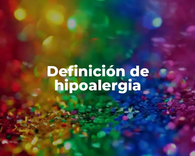 Definición de hipoalergia