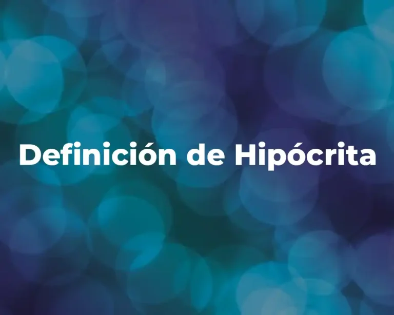 Definición de Hipócrita
