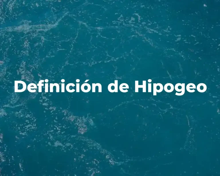 Definición de Hipogeo