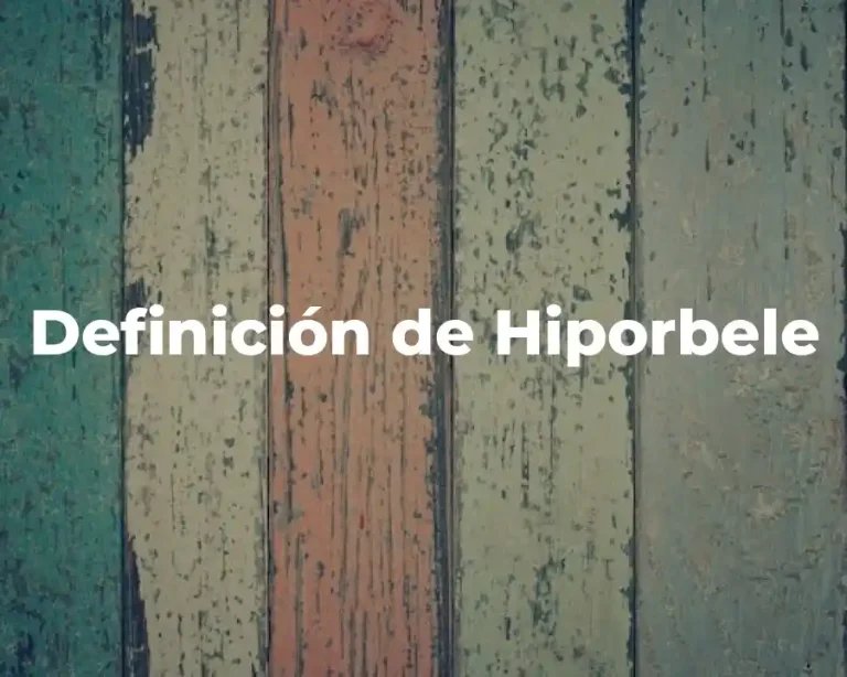 Definición de Hiporbele
