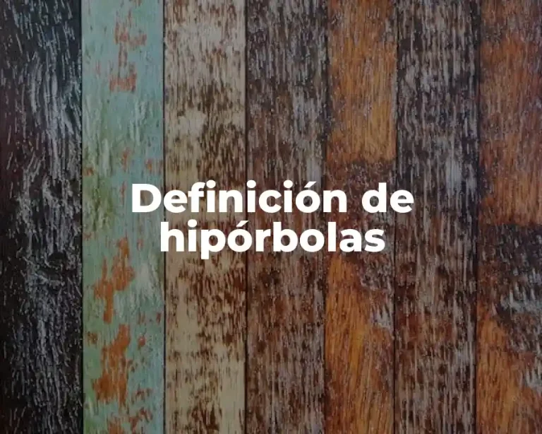 Definición de hipórbolas
