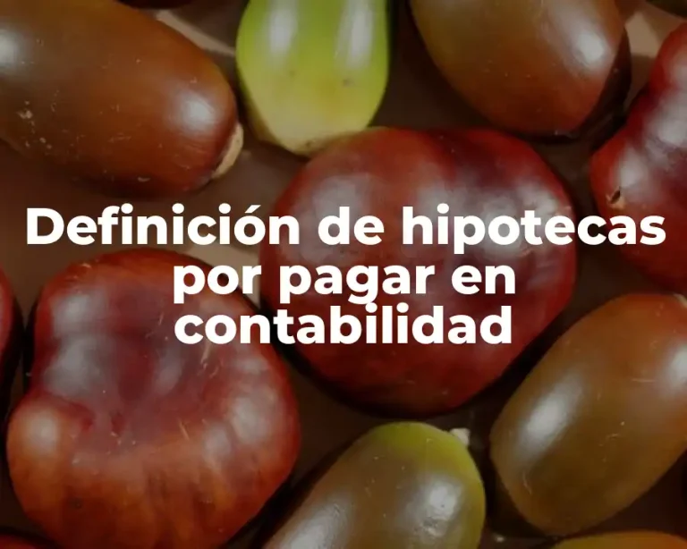 Definición de hipotecas por pagar en contabilidad