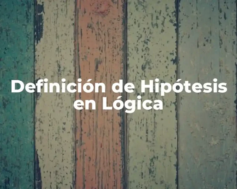 Definición de Hipótesis en Lógica