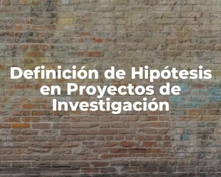 Definición de Hipótesis en Proyectos de Investigación