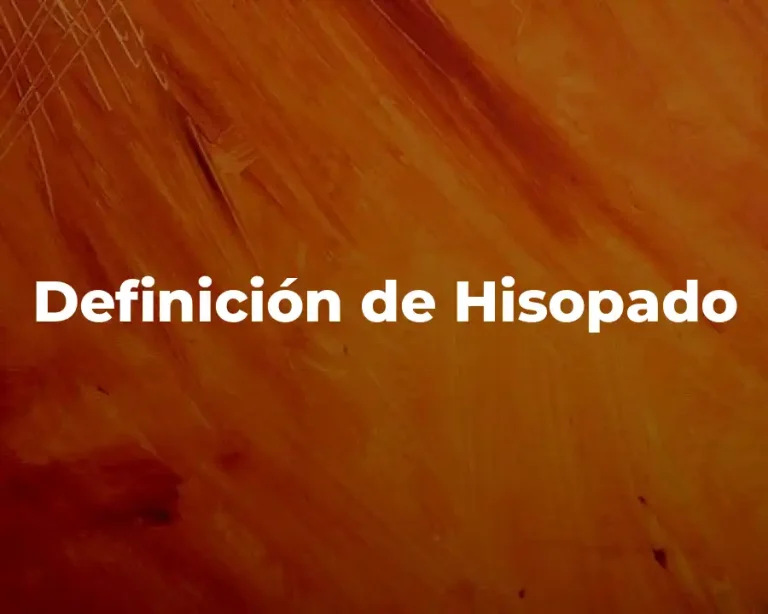 Definición de Hisopado