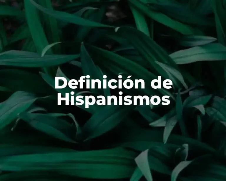 Definición de Hispanismos