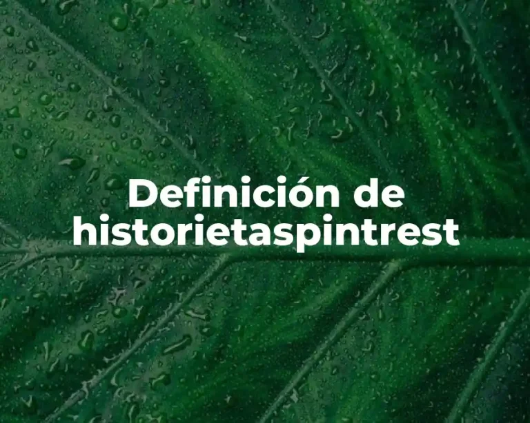 Definición de historietaspintrest