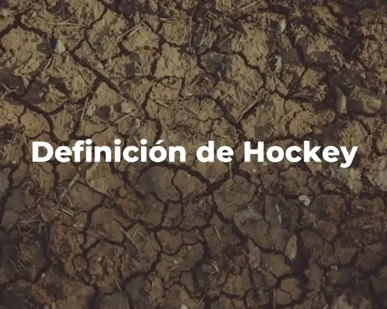 Definición de Hockey