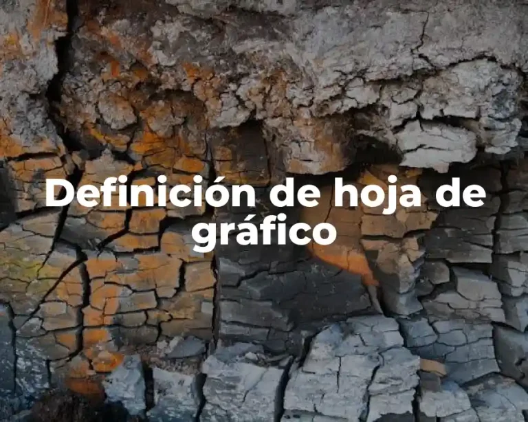 Definición de hoja de gráfico