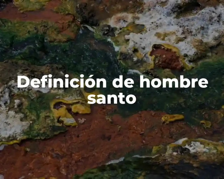 Definición de hombre santo