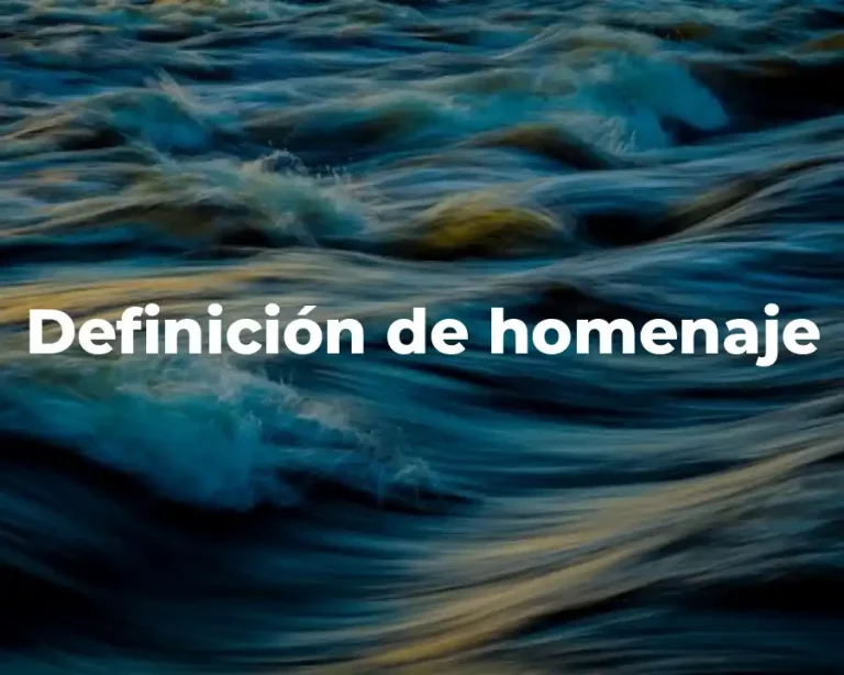 Definición de homenaje