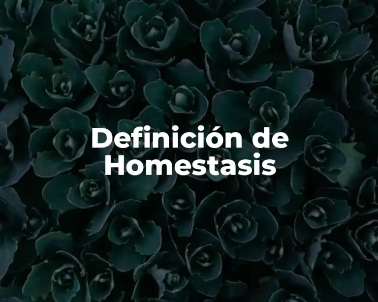 Definición de Homestasis