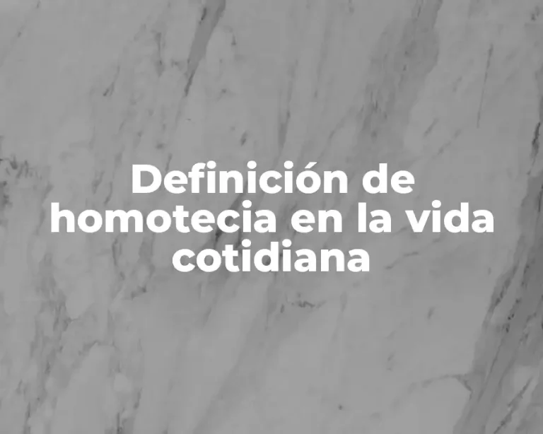 Definición de homotecia en la vida cotidiana