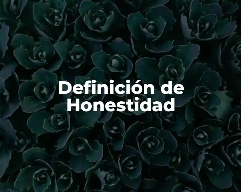 Definición de Honestidad