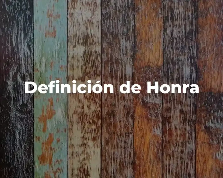 Definición de Honra