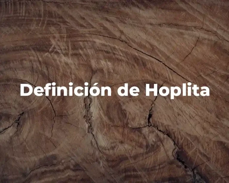 Definición de Hoplita