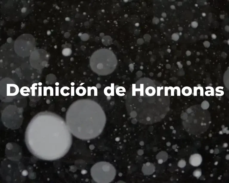 Definición de Hormonas