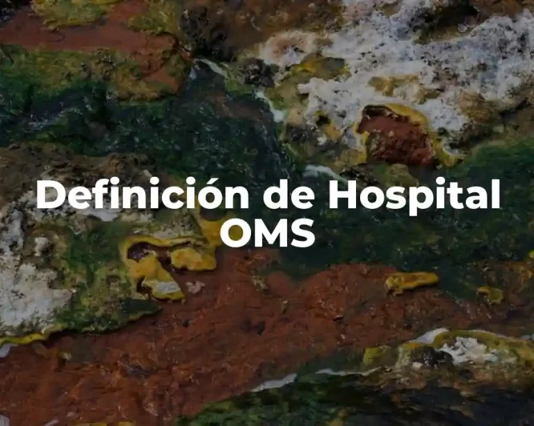 Definición de Hospital OMS