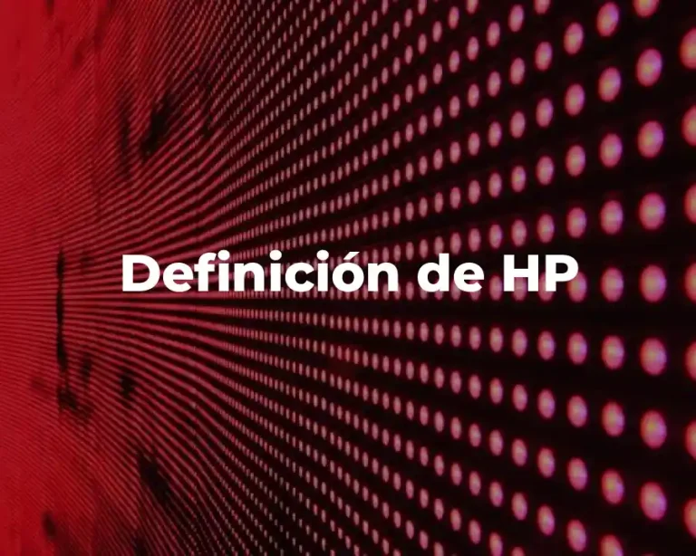 Definición de HP