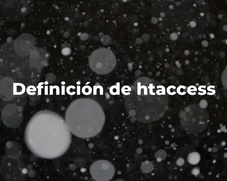 Definición de htaccess