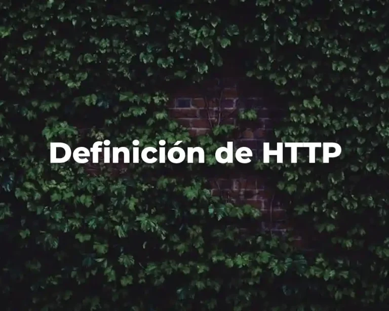 Definición de HTTP