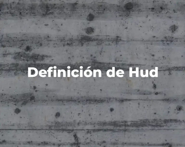 Definición de Hud