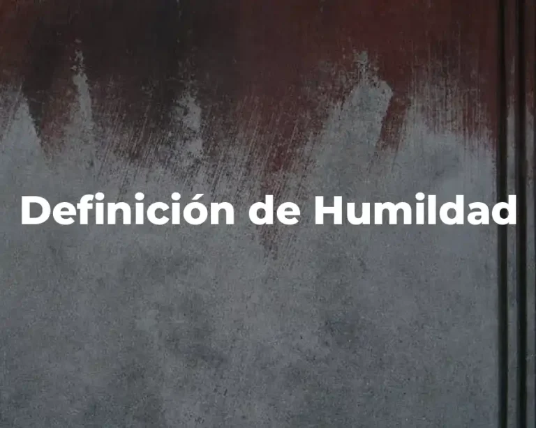 Definición de Humildad