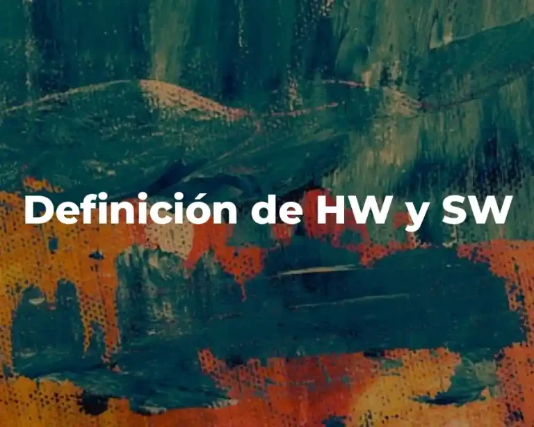 Definición de HW y SW