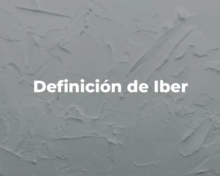 Definición de Iber