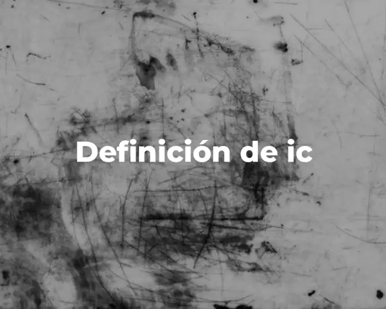 Definición de ic