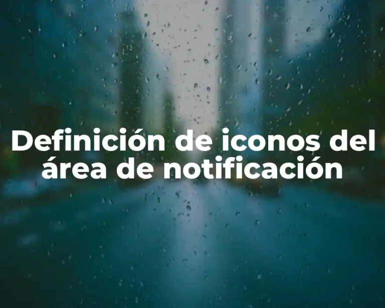 Definición de iconos del área de notificación