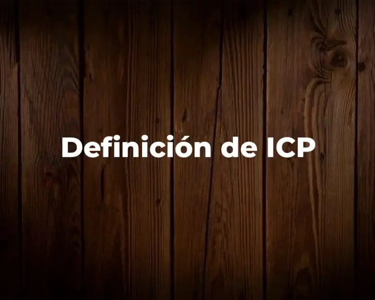 Definición de ICP