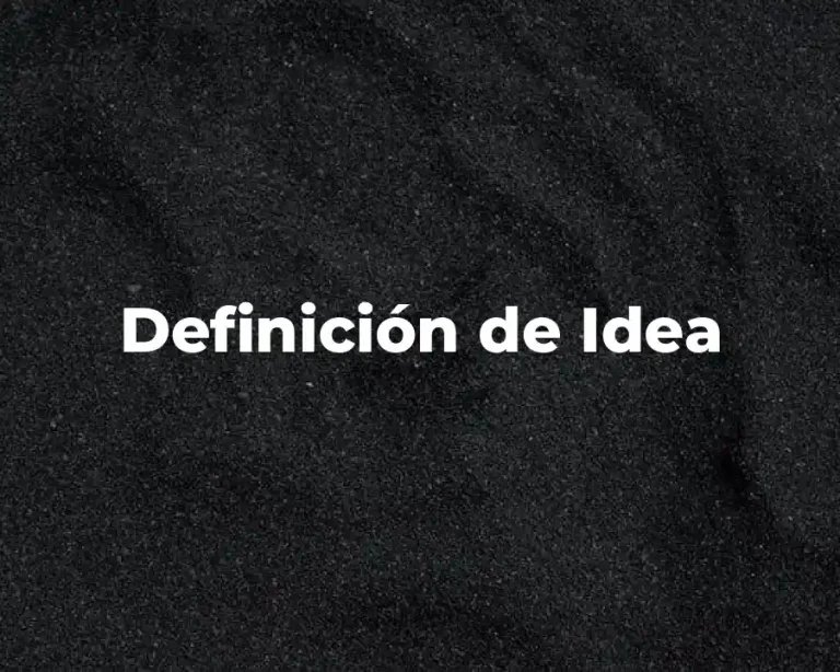 Definición de Idea