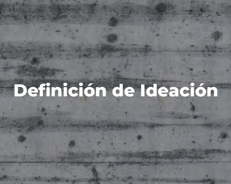 Definición de Ideación