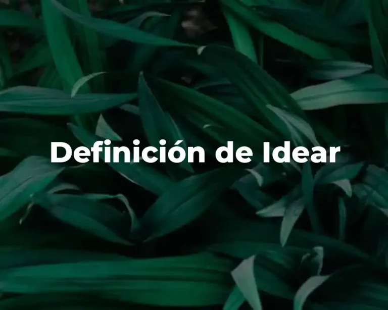 Definición de Idear
